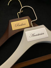 PERSONALISED HANGERS: ANY NAME OR LOGO. GIFT BOXING AVAILABLE.