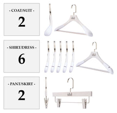 WASHED WHITE HANGER PACKAGES: POPULAR SELECTIONS