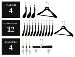 BLACK OBSIDIAN HANGER PACKAGES: Popular Mixed Sets of 10 - 100 Hangers