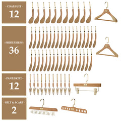 RED OAK HANGER PACKAGES: Popular Mixed Sets of 10 - 100 Hangers